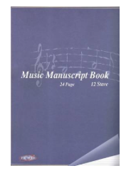 Music Manuscript Book A4 24Pg